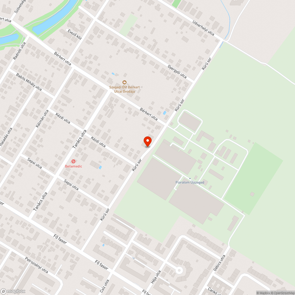 Kátyú bejelentés helye