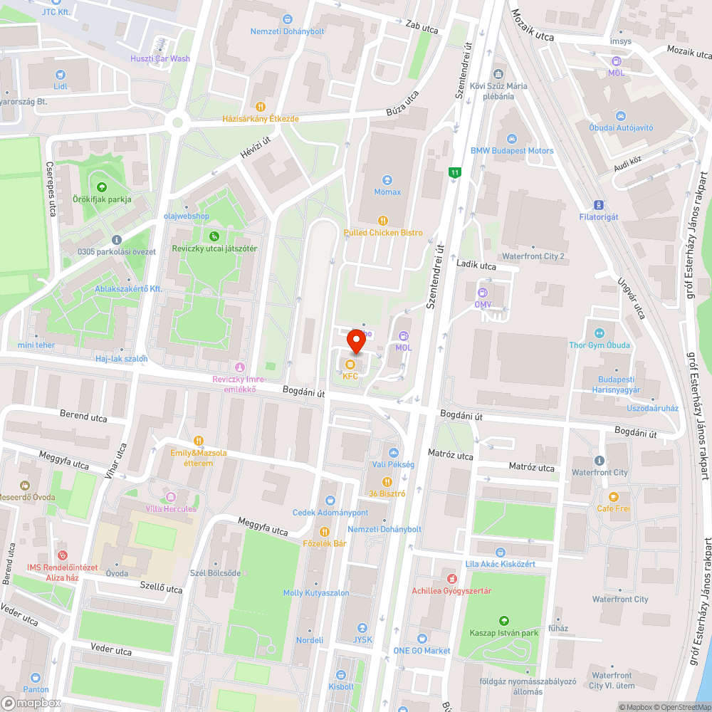 Kiégett lámpa a parkolóban bejelentés helye