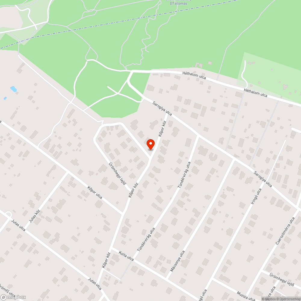 Kátyúk bejelentés helye