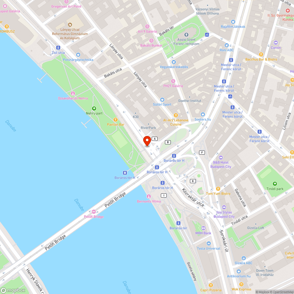 Átkelés nem lehetséges bejelentés helye