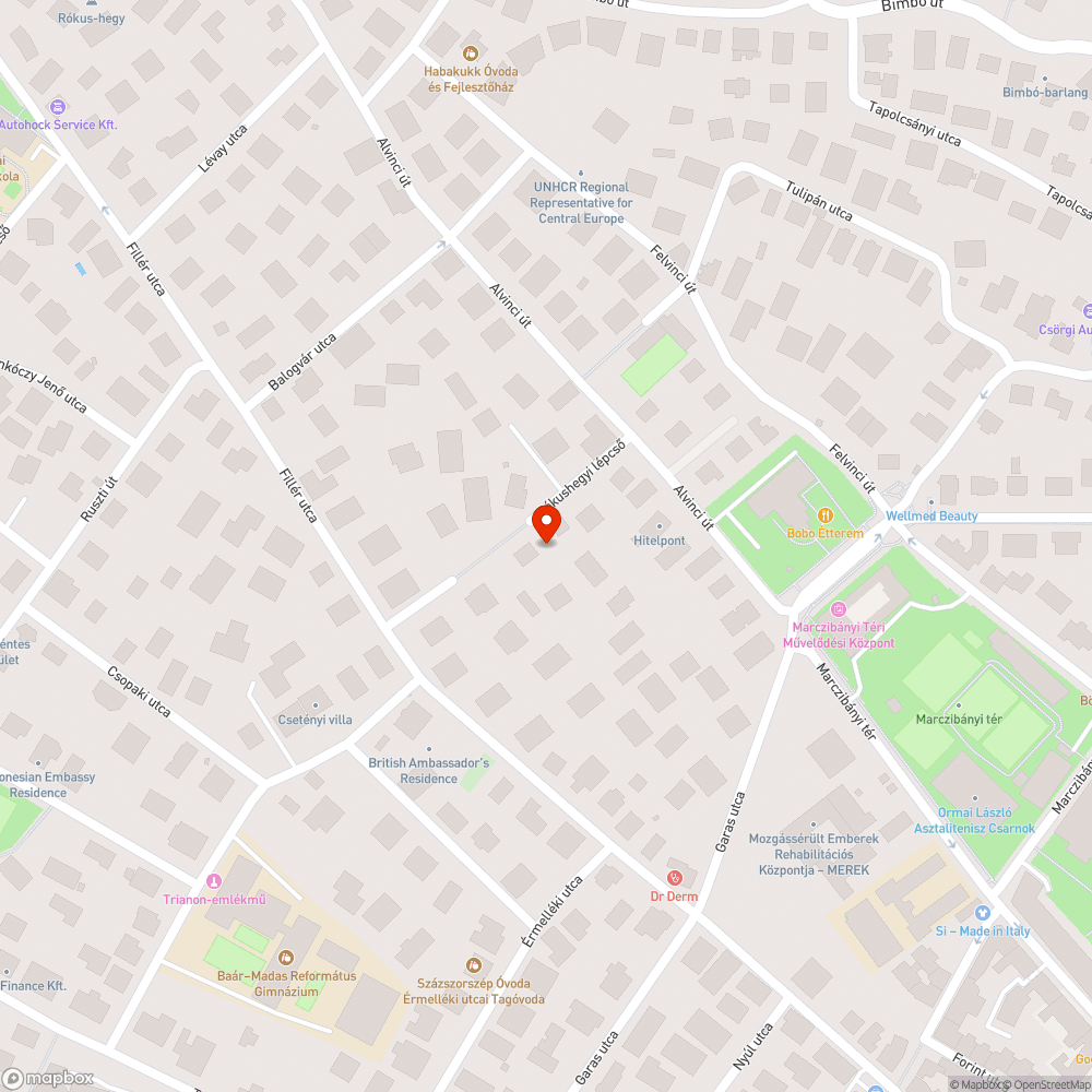 A patkány bejelentés helye