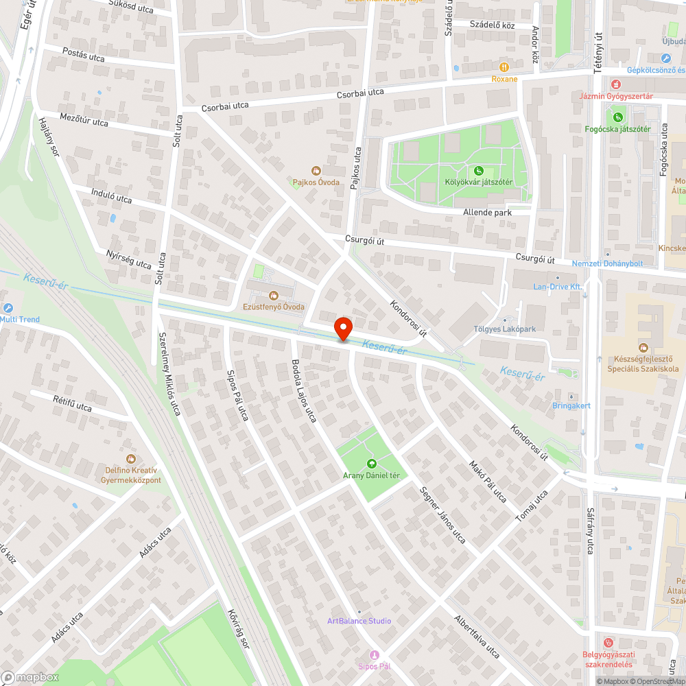 Tükörjég bejelentés helye