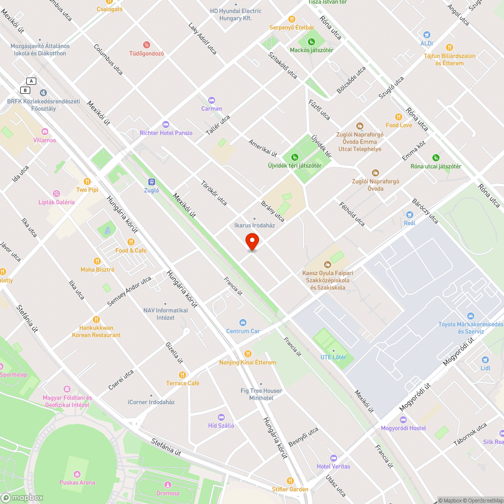 Kitörött közepű elzárófedél bejelentés helye