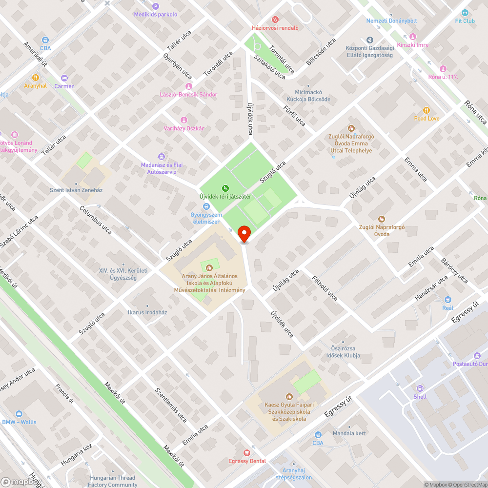 Darabokra tört csatornarács bejelentés helye