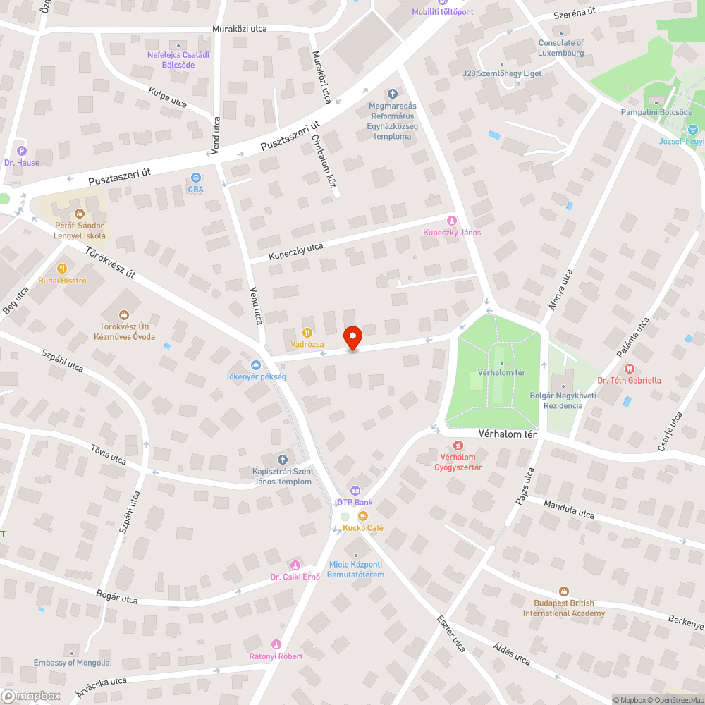 Havas/jeges járda bejelentés helye