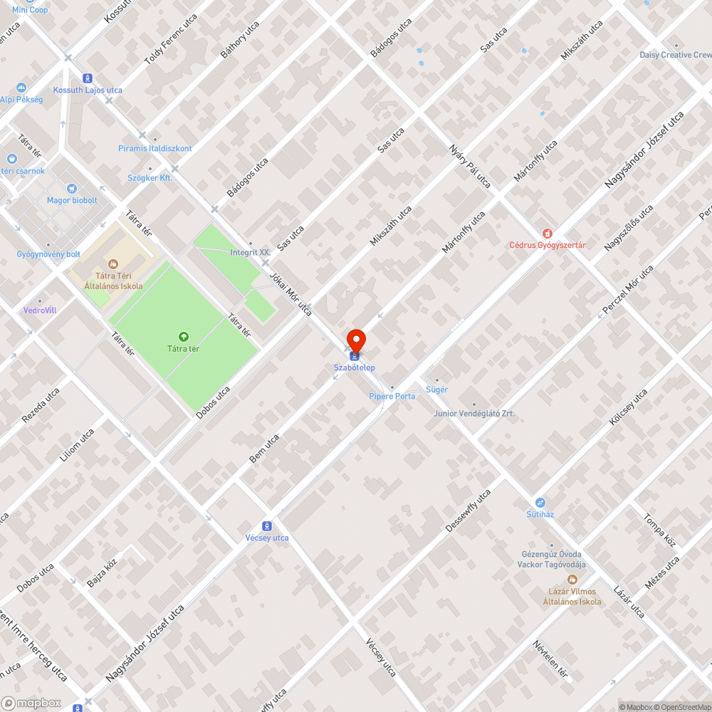 Szemét a villamosmegállóban bejelentés helye