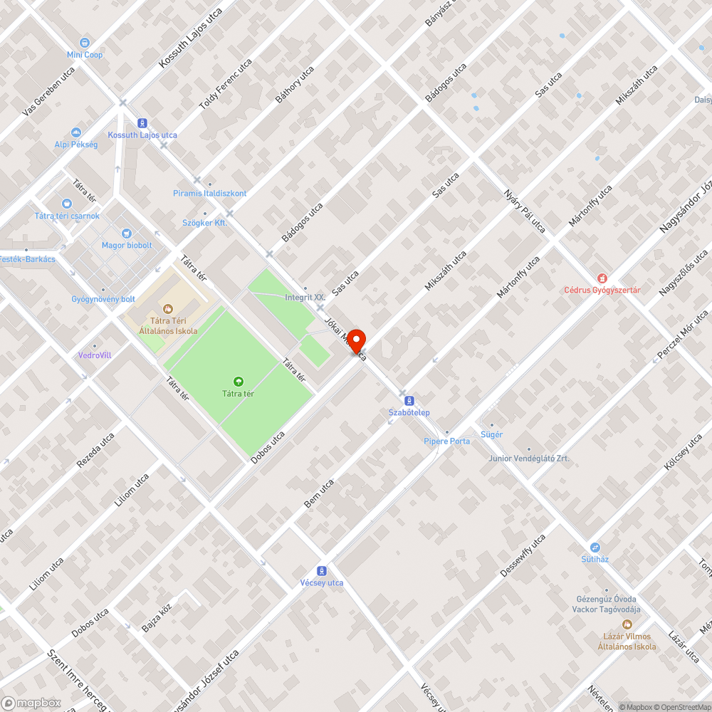 Szemét bejelentés helye