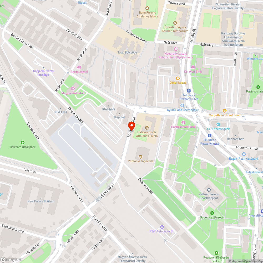 Zebra hiánya bejelentés helye