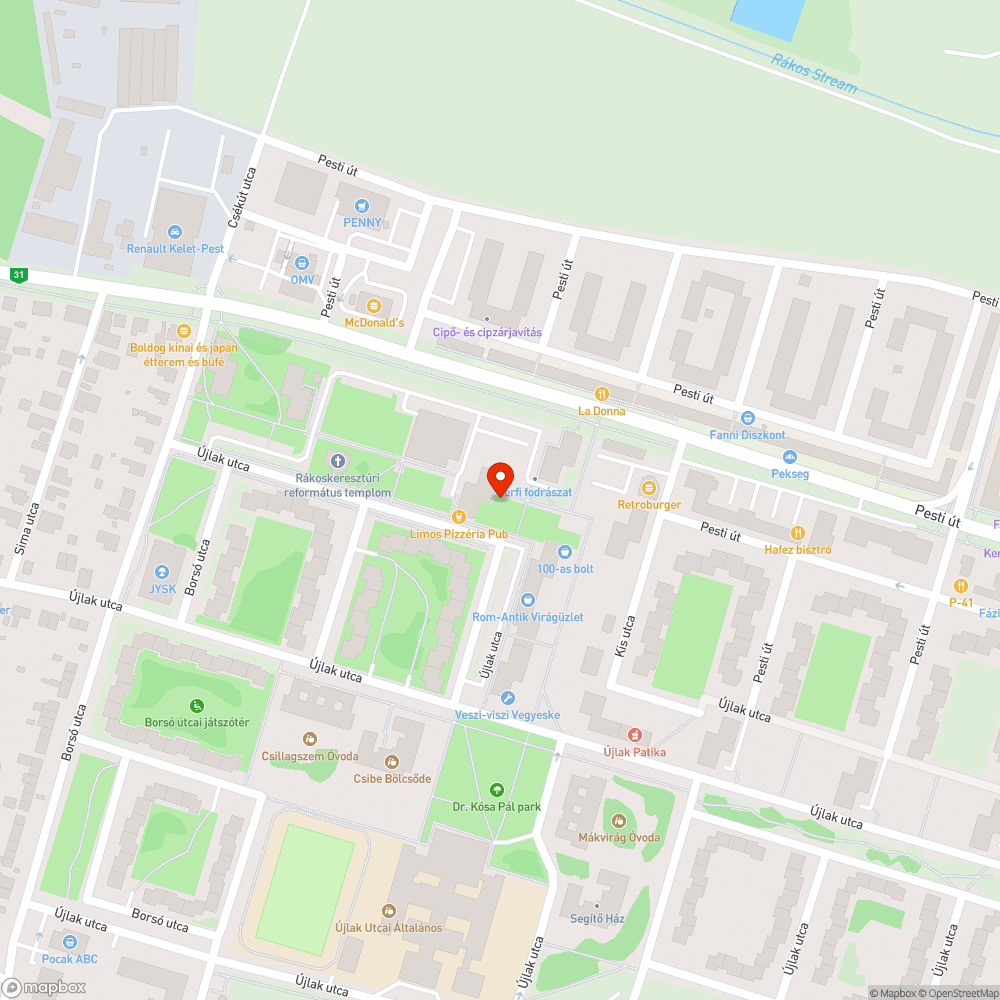 Szemét bejelentés helye