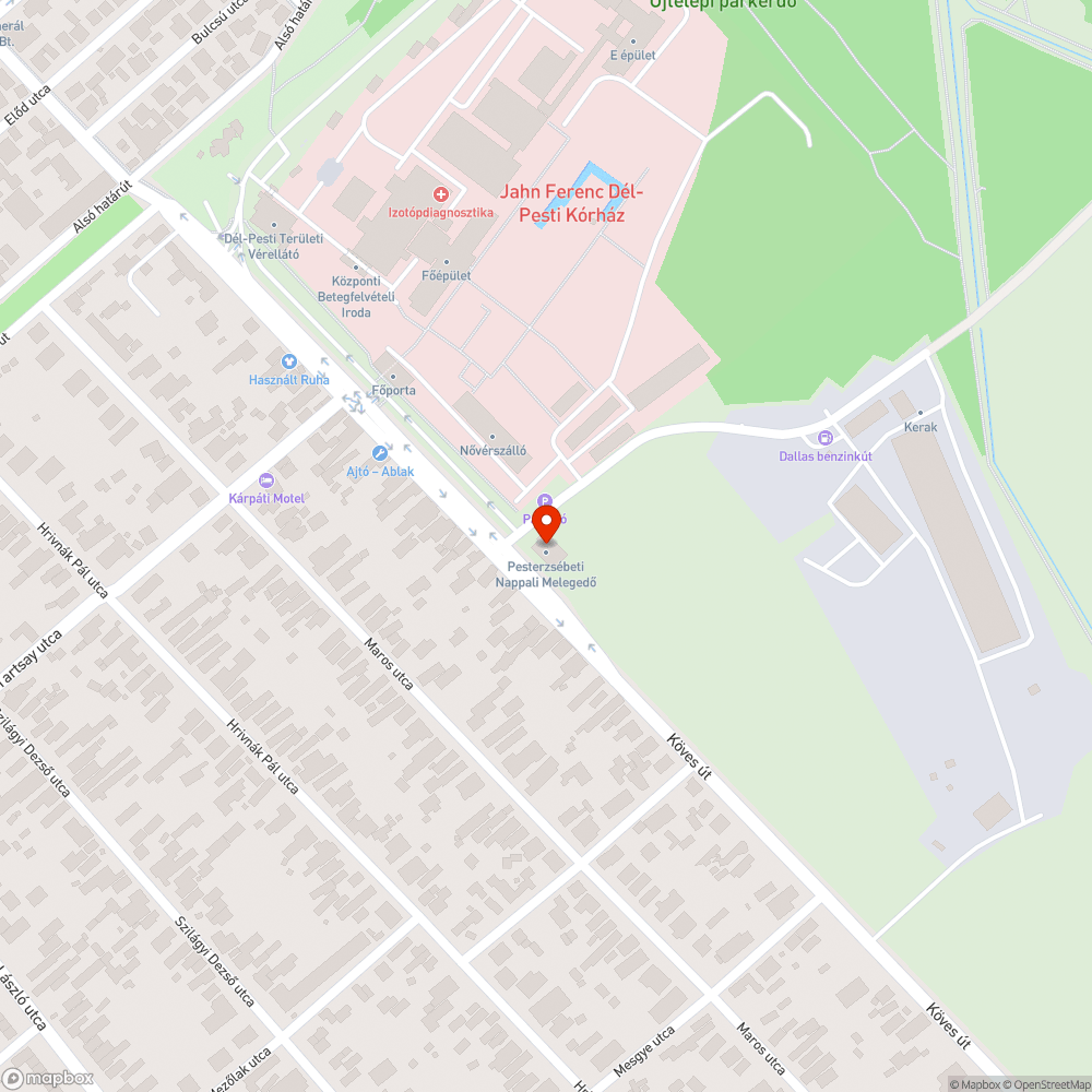 Kátyú bejelentés helye