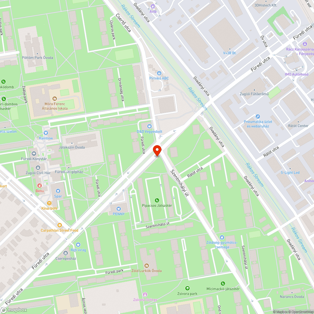 Kiégett jelzőlámpa bejelentés helye