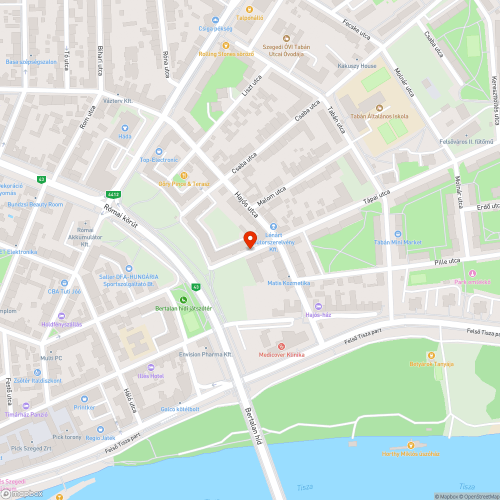 Megrongált jelzőtábla bejelentés helye