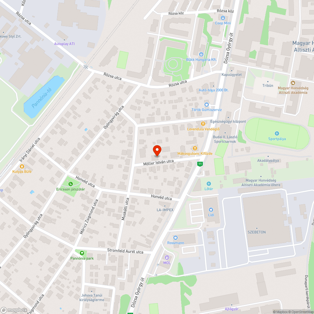 Közvilágítás bejelentés helye