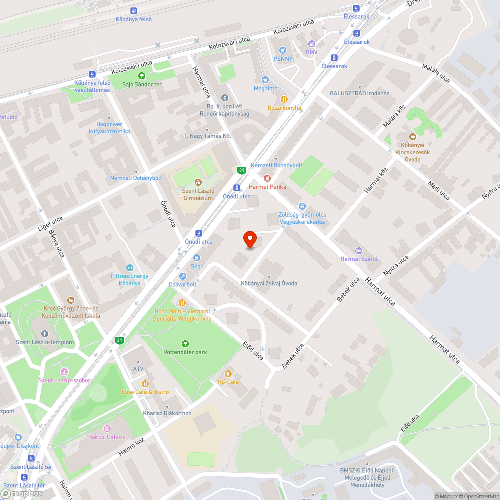 Lelakatolt, elhagyott, roncs bicikli az orvosi rendelőnél bejelentés helye