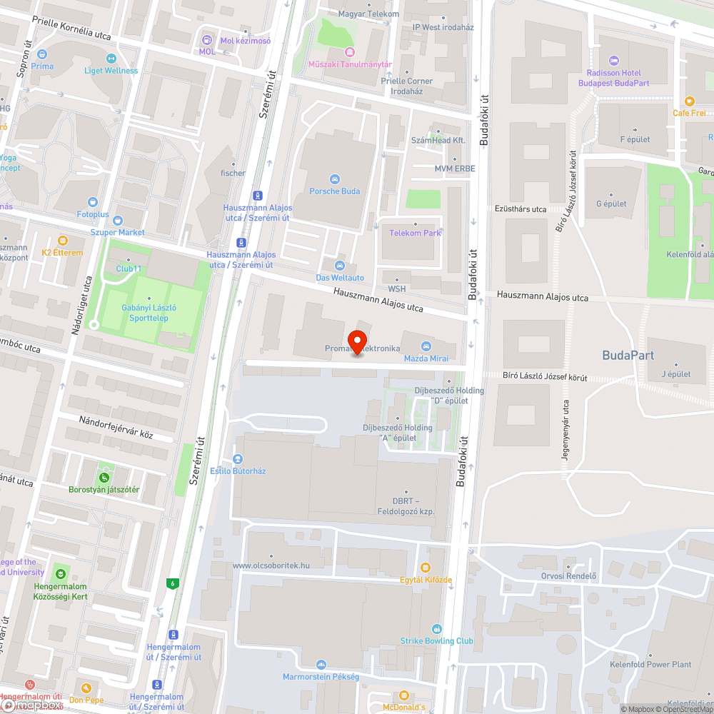 Csúszós járda bejelentés helye