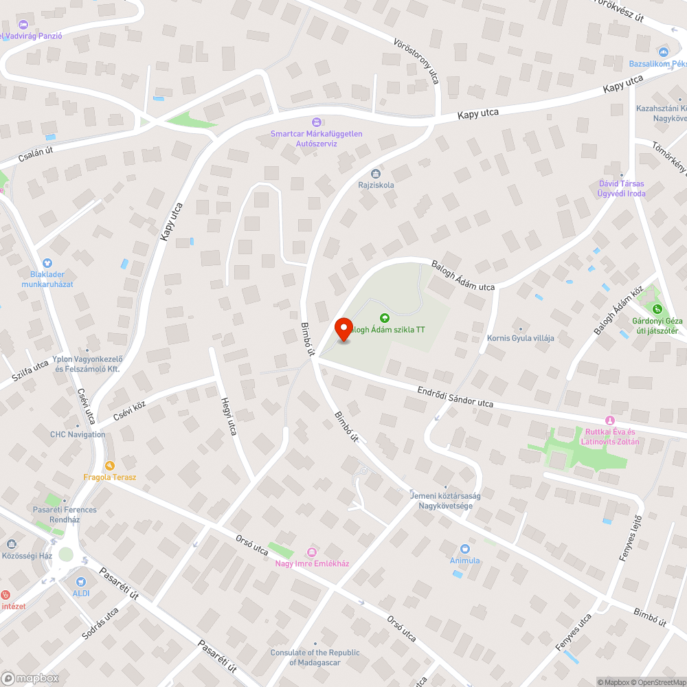 Jeges meredek utca bejelentés helye