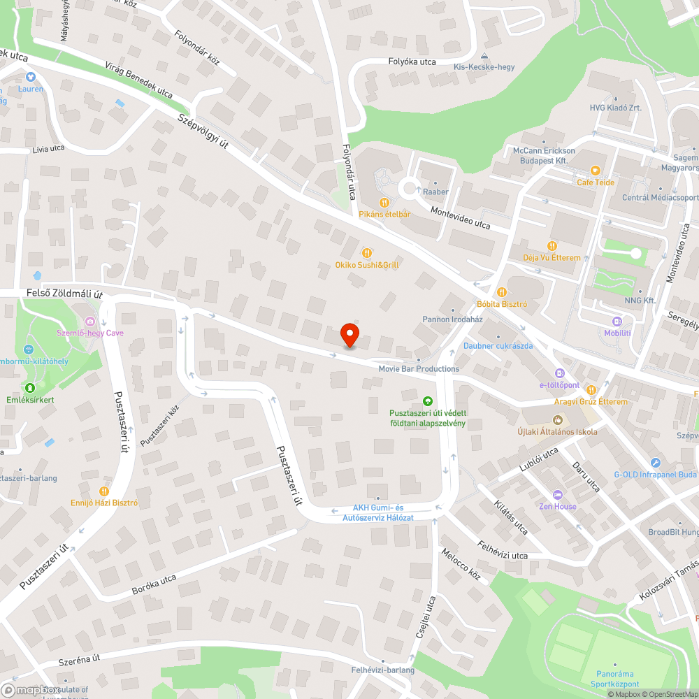 Alsó Zöldmáli út autóval járhatatlan, jeges bejelentés helye