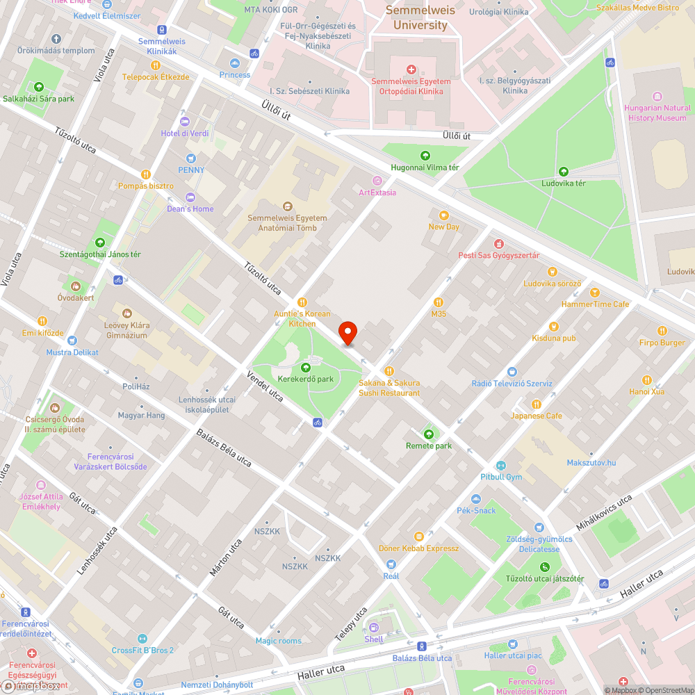 Tűzoltó utca balesetveszélyes útburkolat bejelentés helye