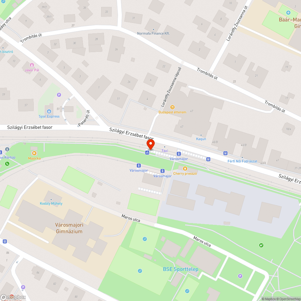 Takarítatlan gyalog- és kerékpárút bejelentés helye