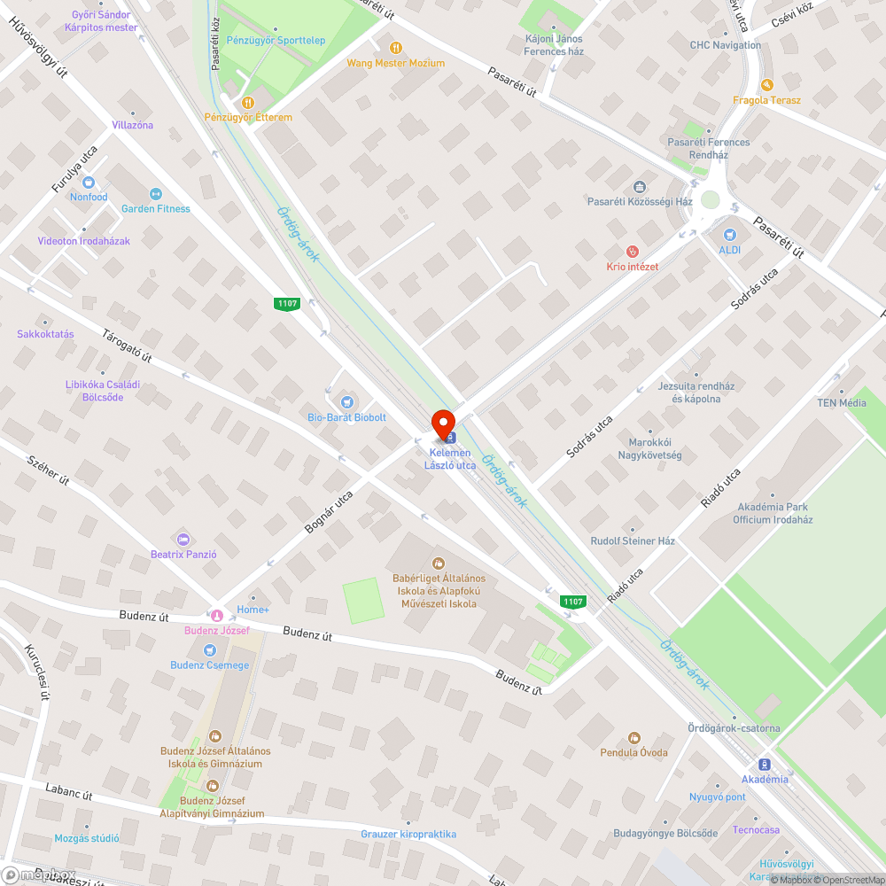 Csúszós megálló bejelentés helye