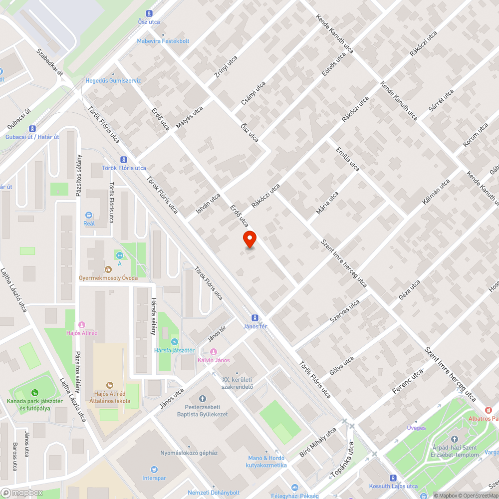 Elhagyott autó bejelentés helye