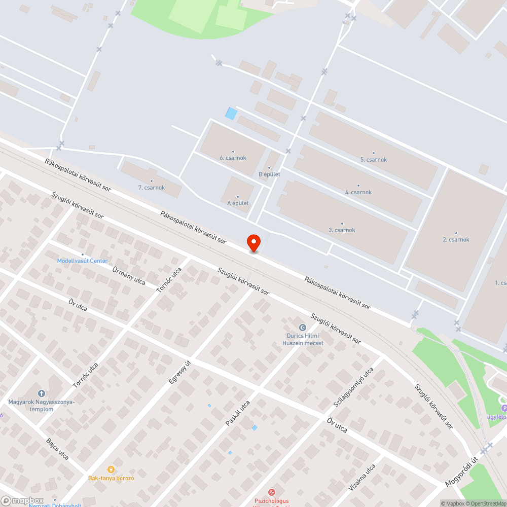 Lezárt gyalogos vasúti aluljáró bejelentés helye