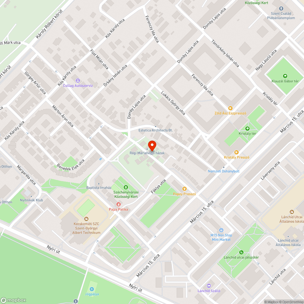 Hiányzó utcai világítás bejelentés helye