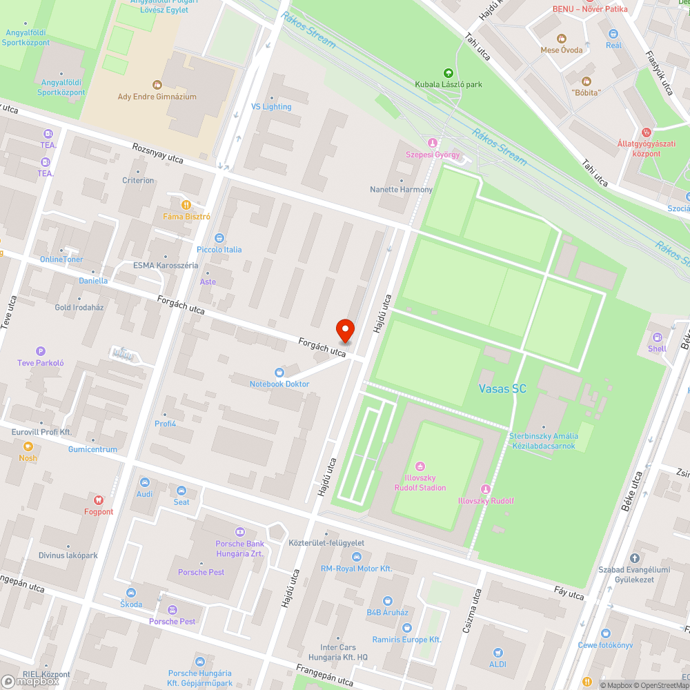 Teli szemetes bejelentés helye