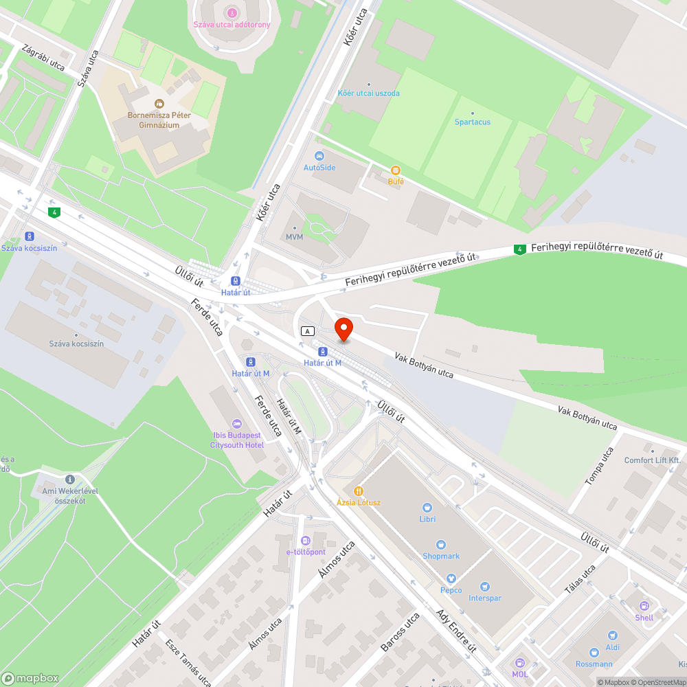 Ürítetlen szemetes és takarítatlanság a villamos megállóban bejelentés helye