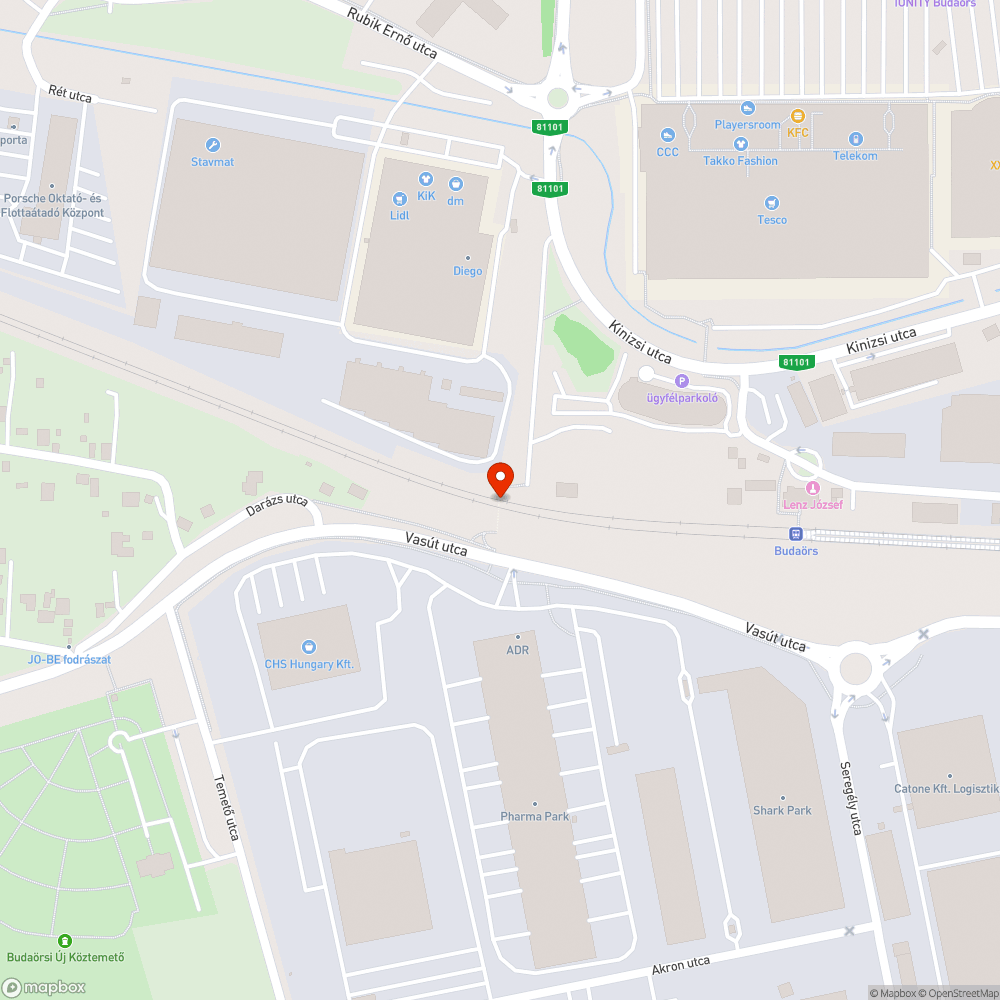 Sötét aluljáró bejelentés helye