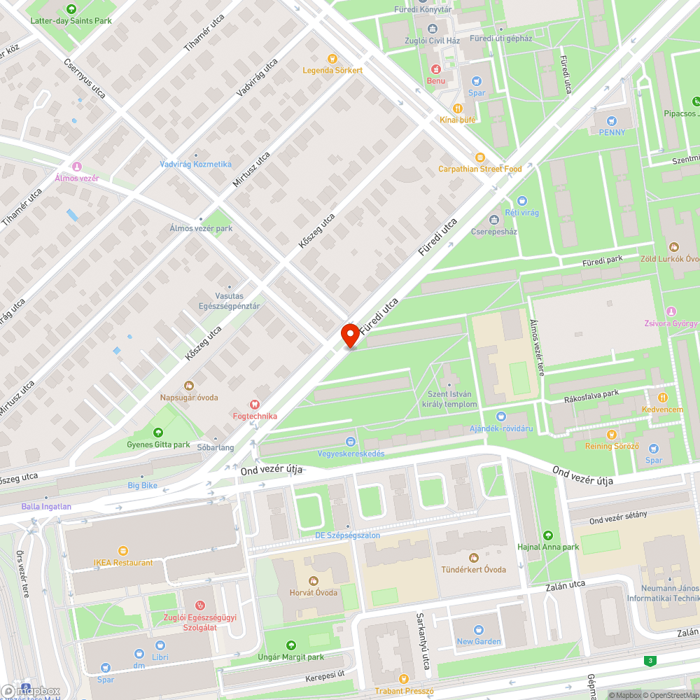 Havas megállóhely bejelentés helye