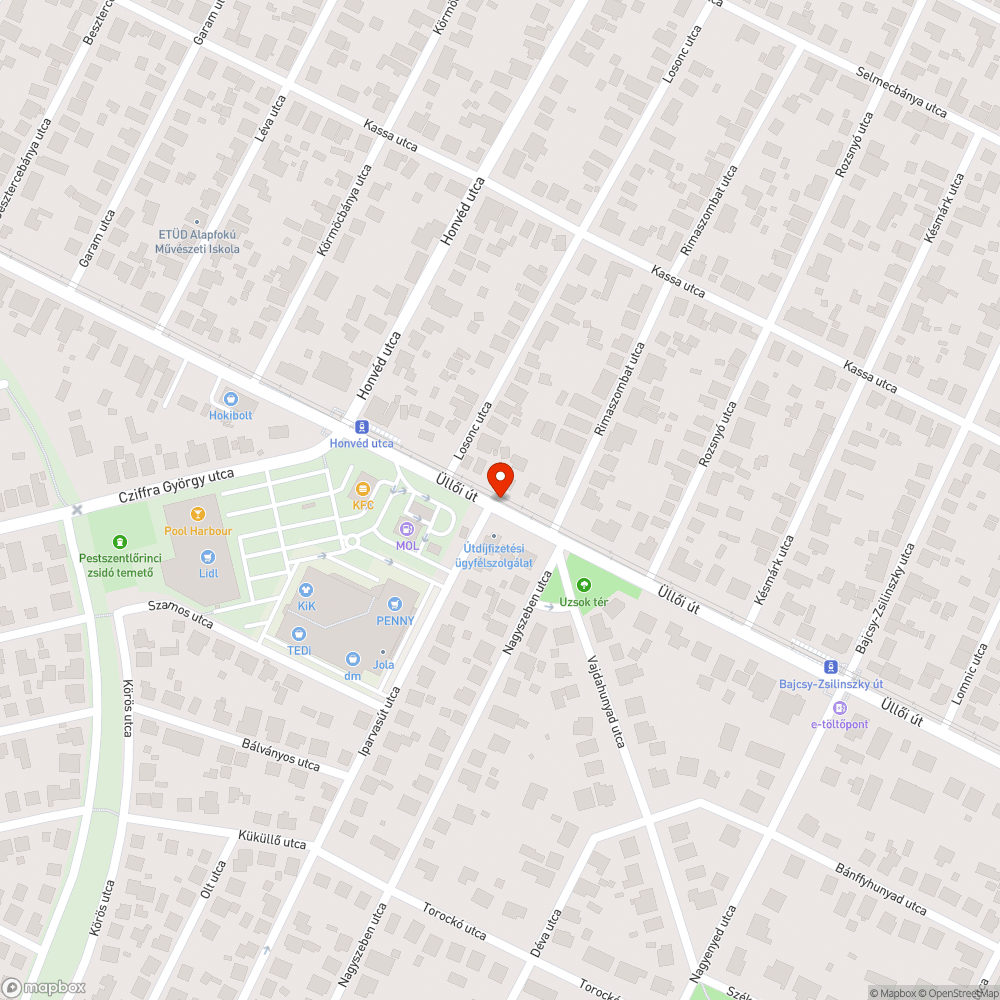 Üllői úton lámpa nem világit bejelentés helye