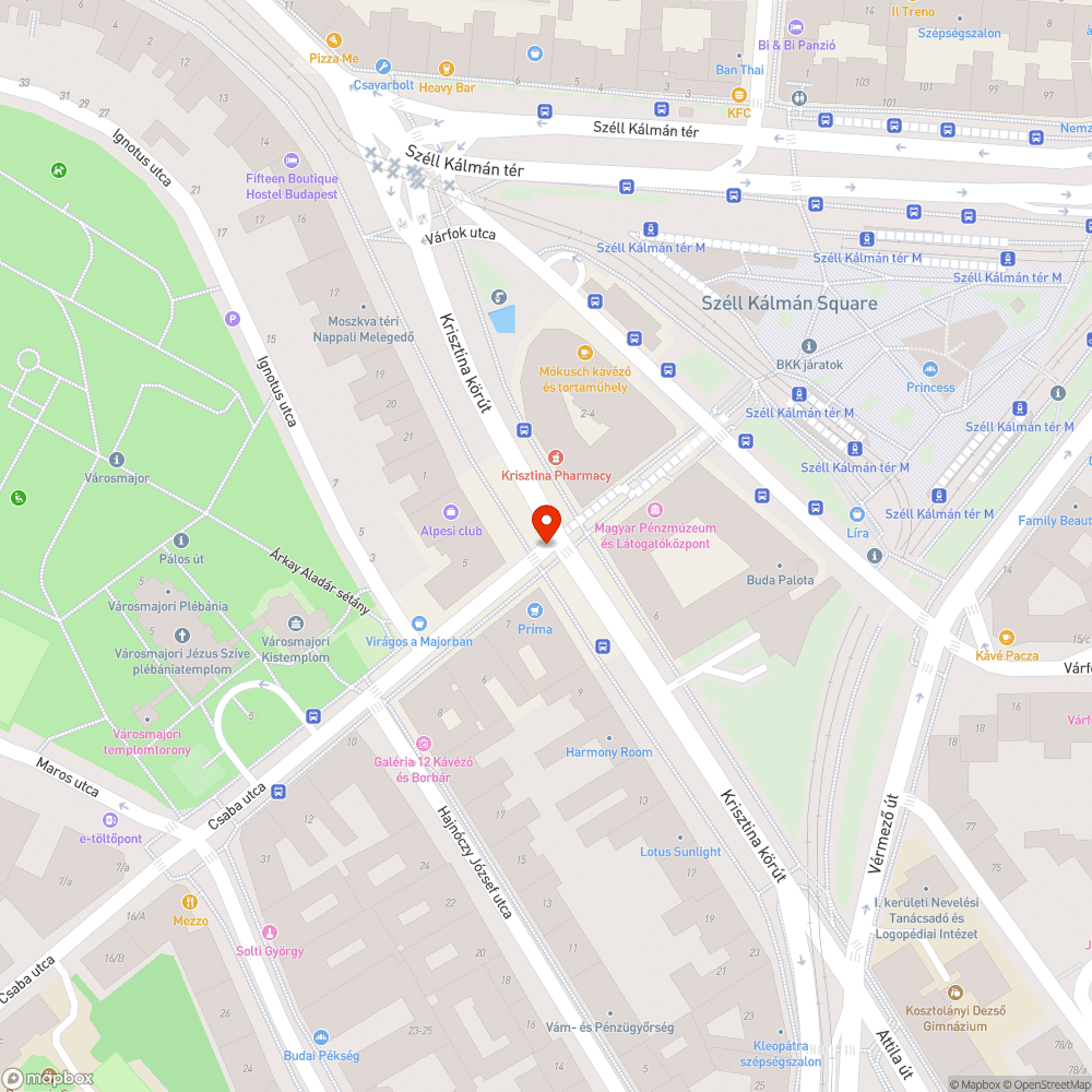 Kátyúegyüttes bejelentés helye