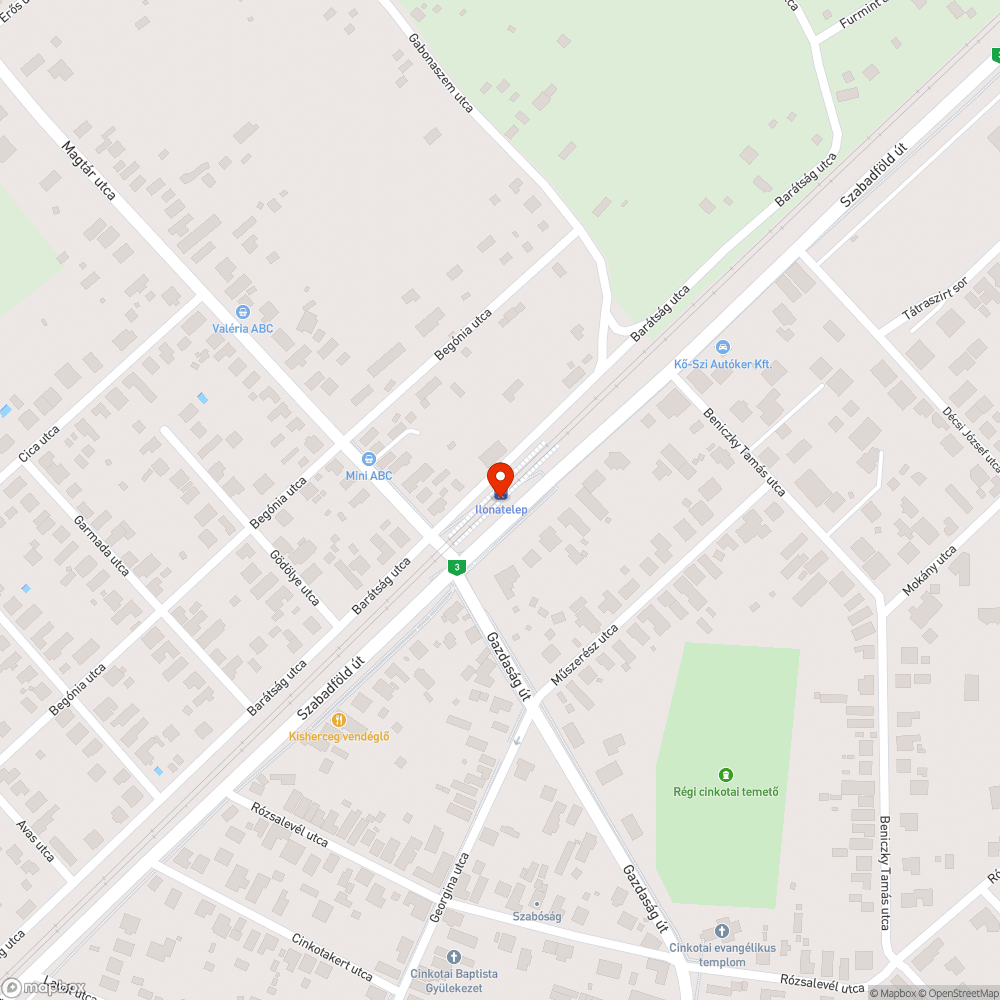 Graffitis tábla bejelentés helye