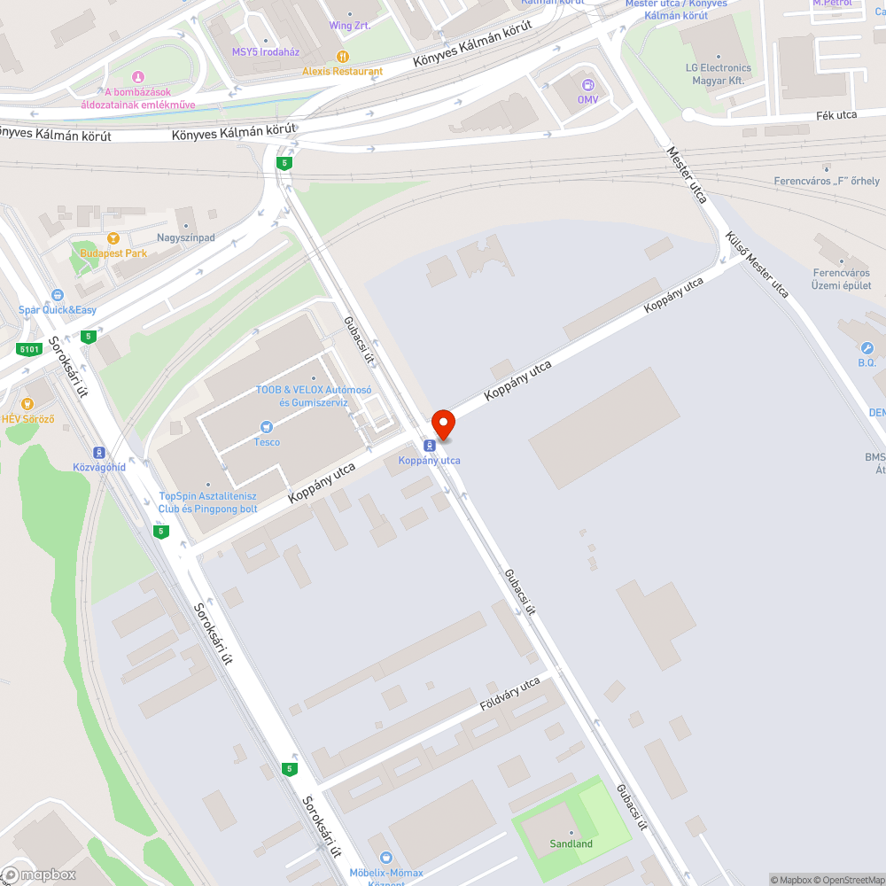 Eltűnt piktogram bejelentés helye