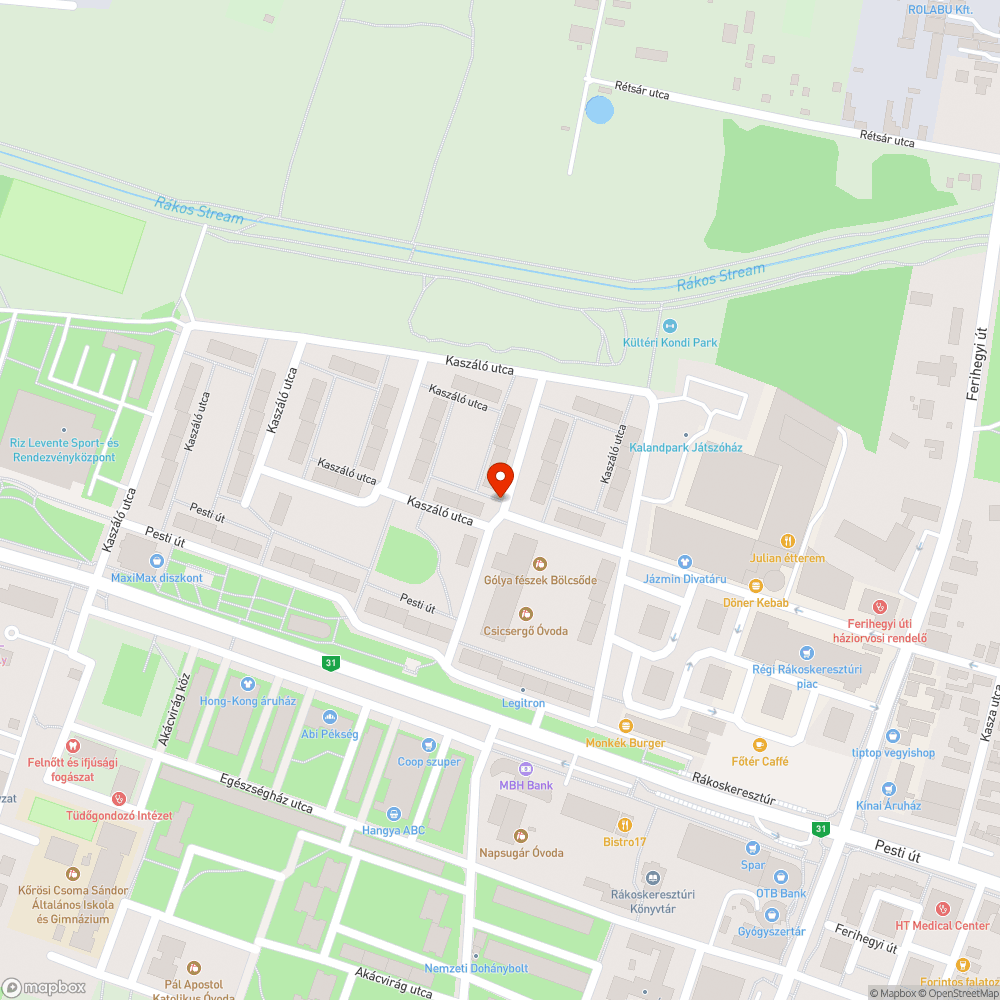 Havas út eltakarítása bejelentés helye