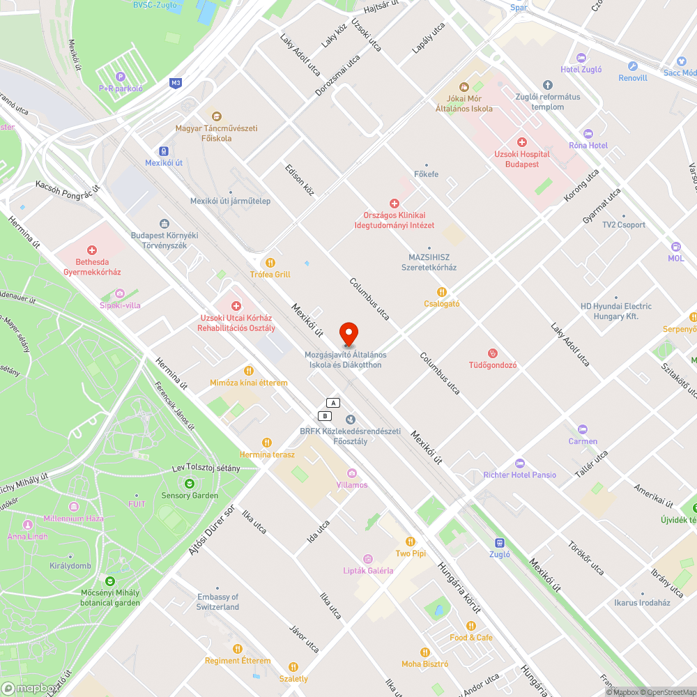 Kerekesszékkel-Úttest járda átmenet bejelentés helye