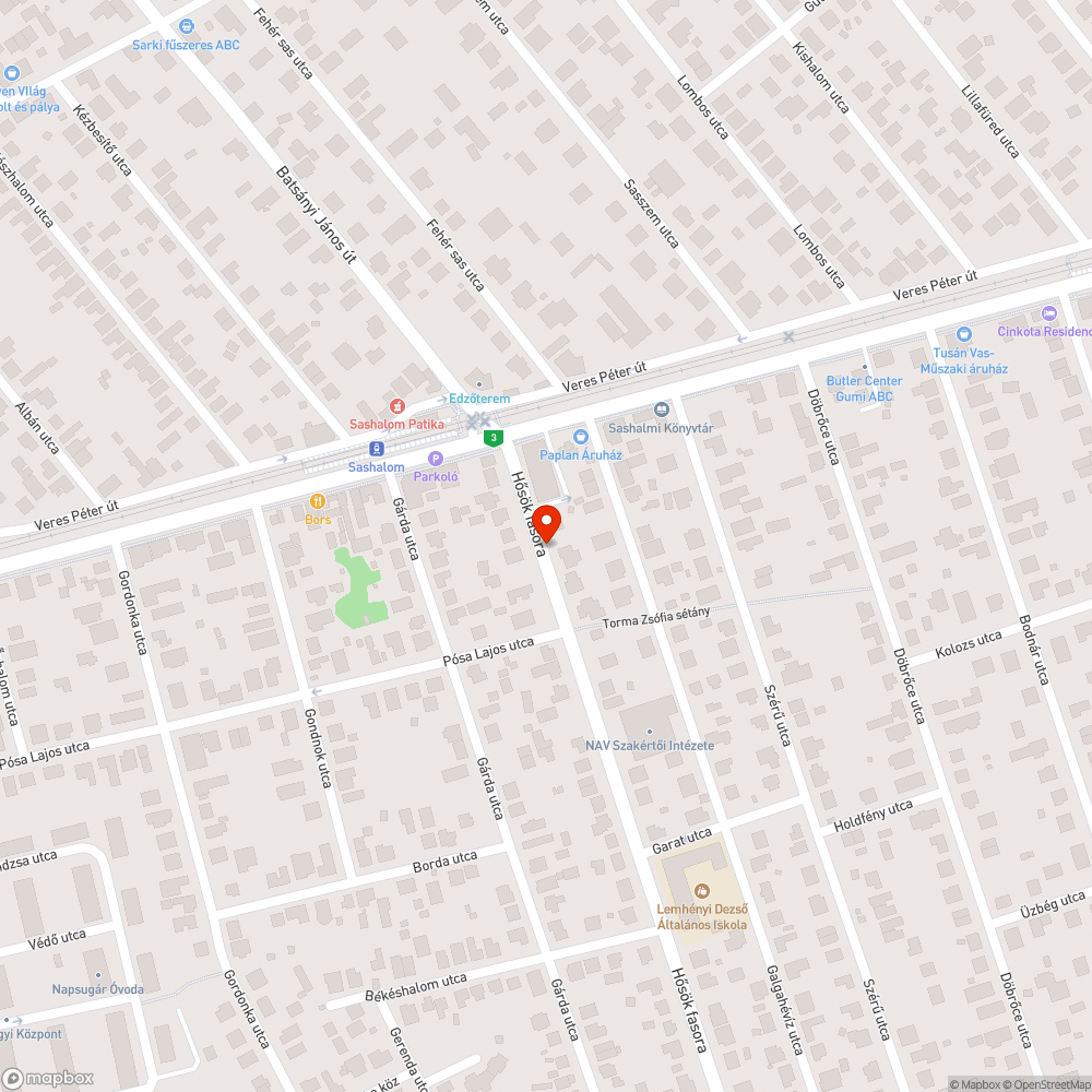 Graffitivel szennyezett utasváró bejelentés helye