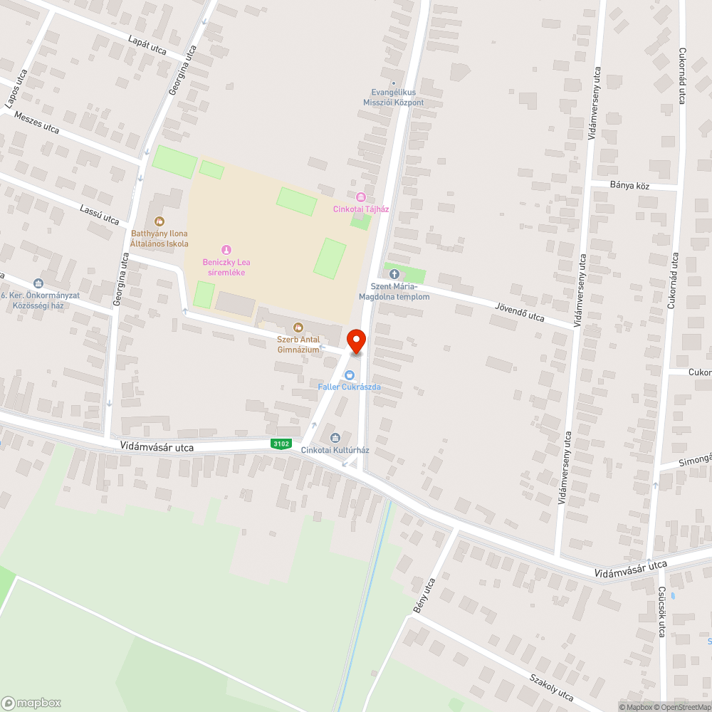 Tükörjeges tér bejelentés helye