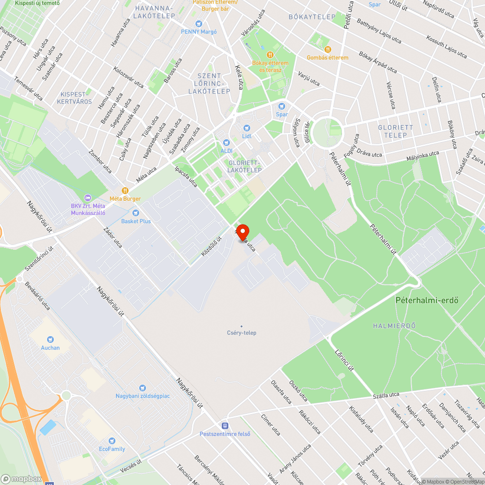 Rendszám nélküli roncs bejelentés helye