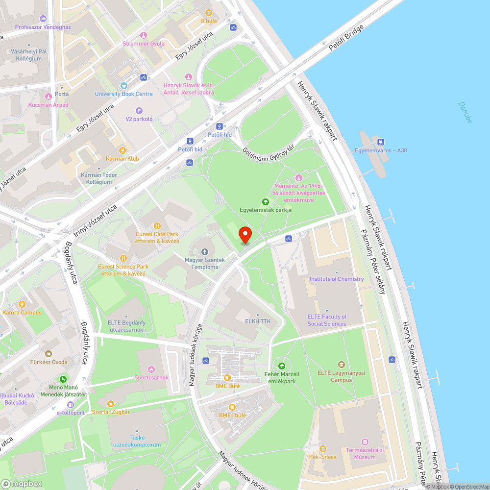 Desire path az Egyetemisták parkjánál bejelentés helye