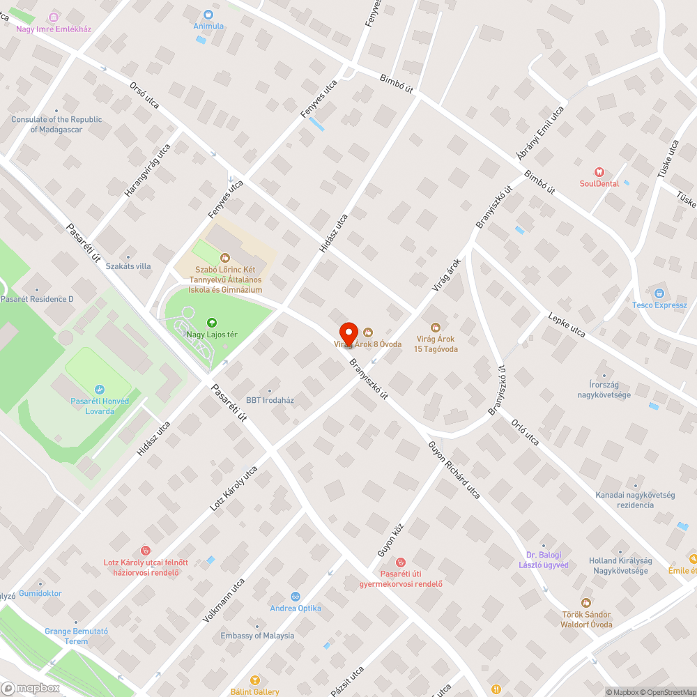 Úttisztítás hiánya a Virágárok Óvodánál bejelentés helye