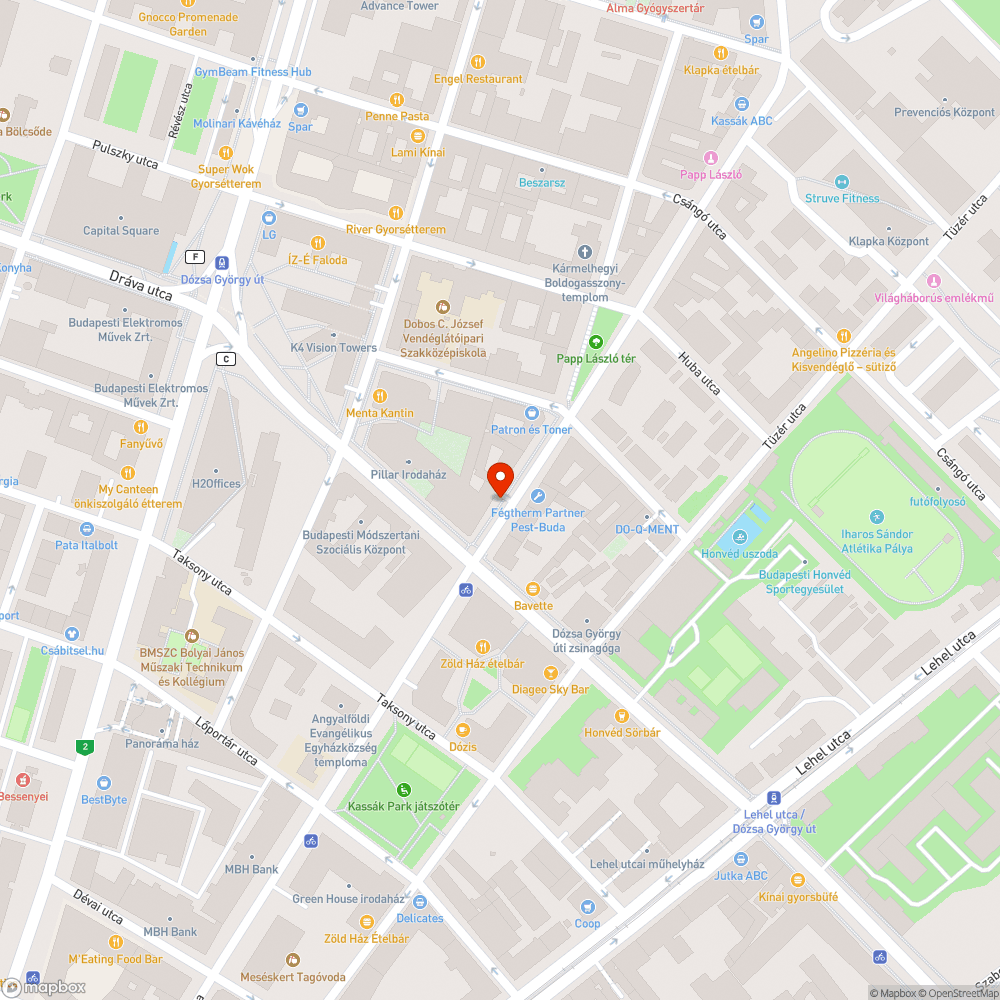 Takarítatlan átjáró bejelentés helye