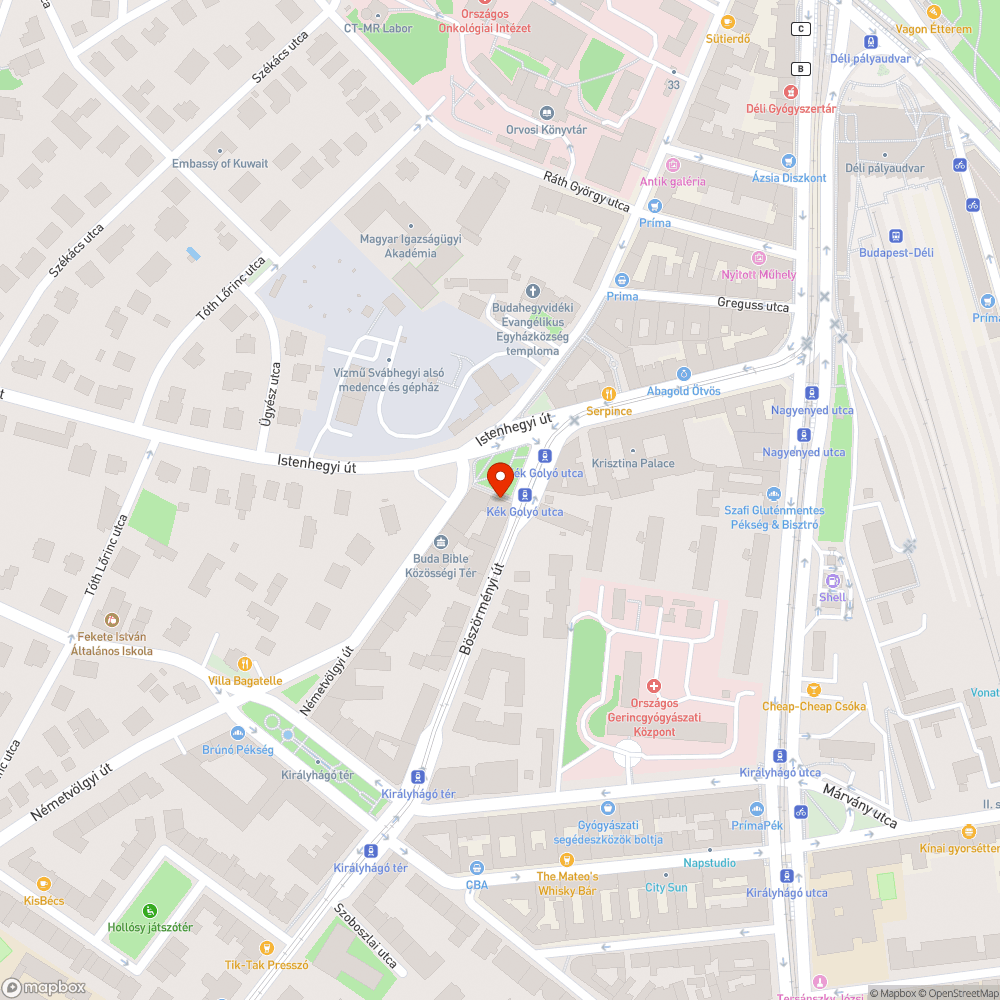 Életveszélyes jégcsap bejelentés helye