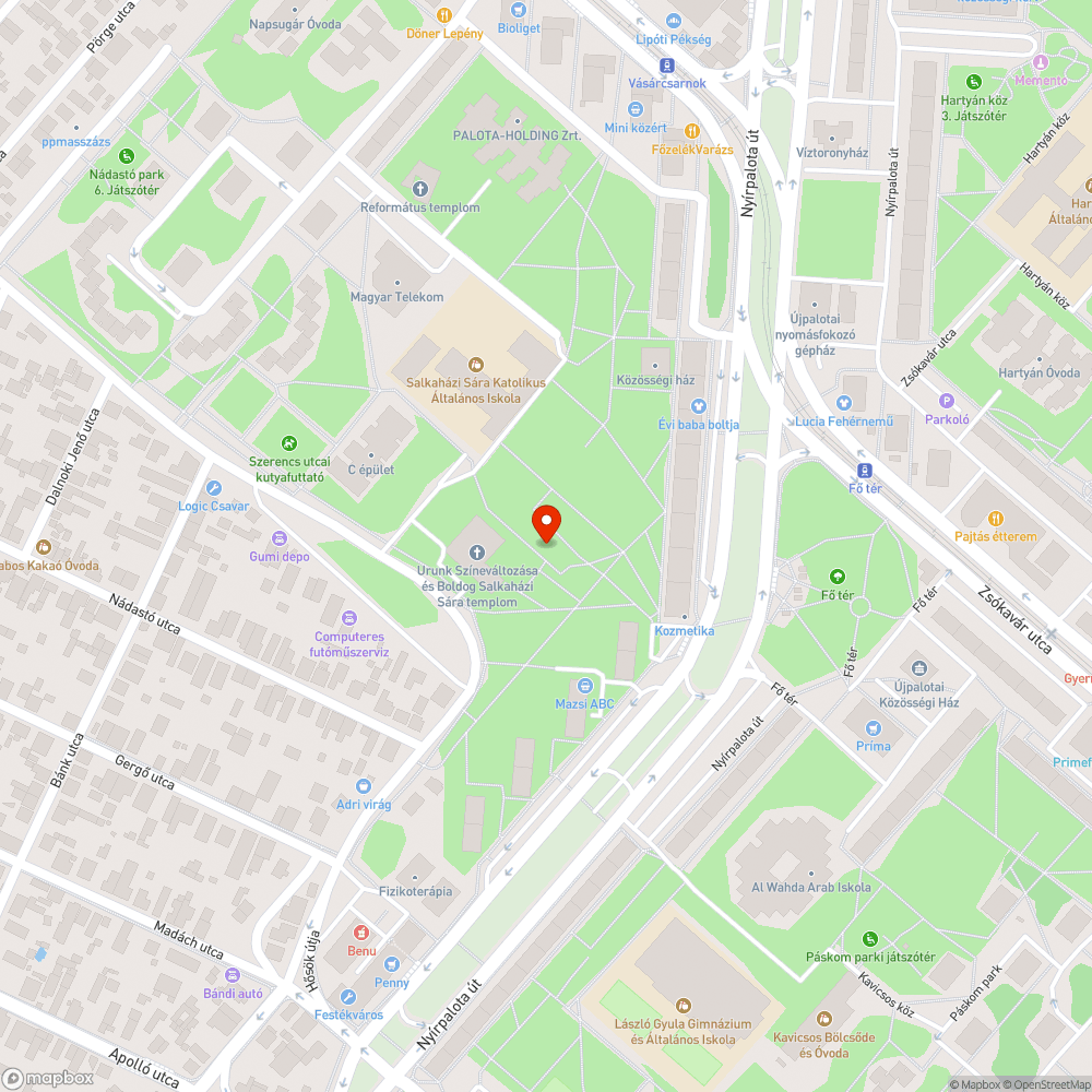 Törött kuka bejelentés helye