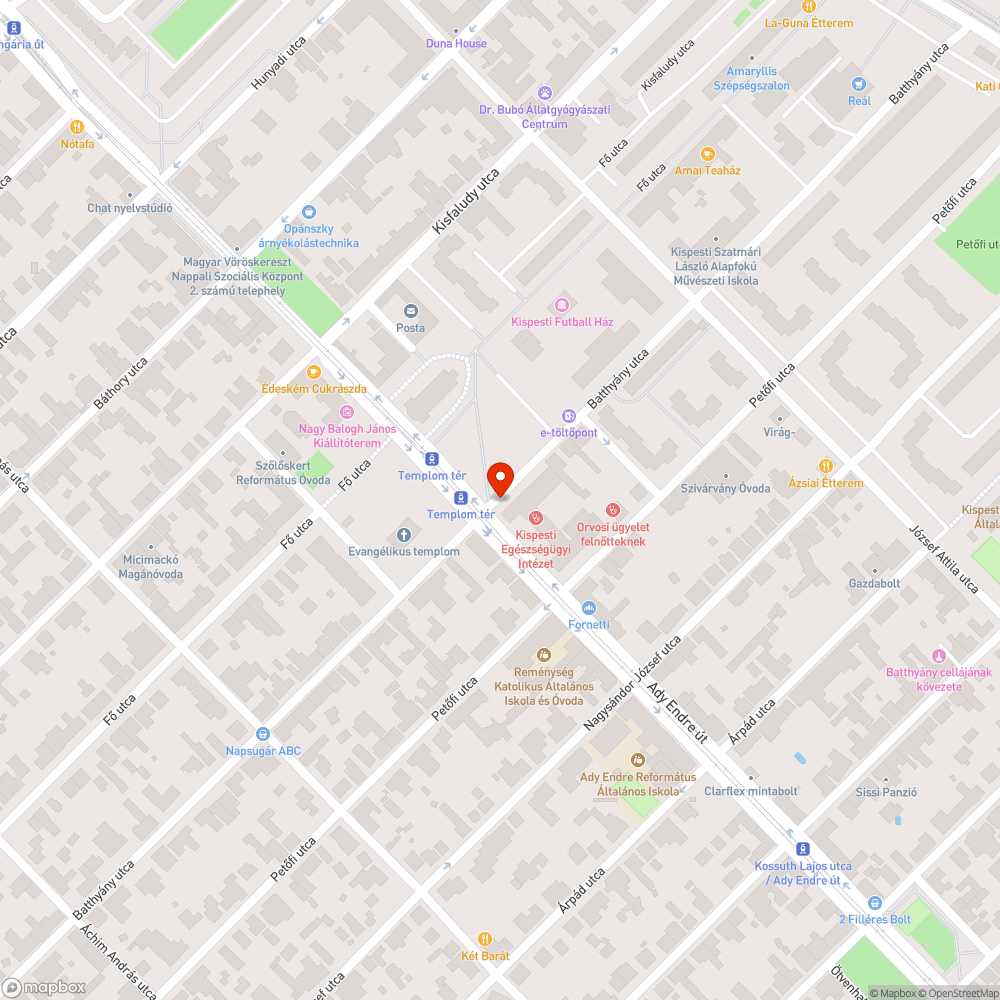 Kidőlt közlekedési tábla bejelentés helye