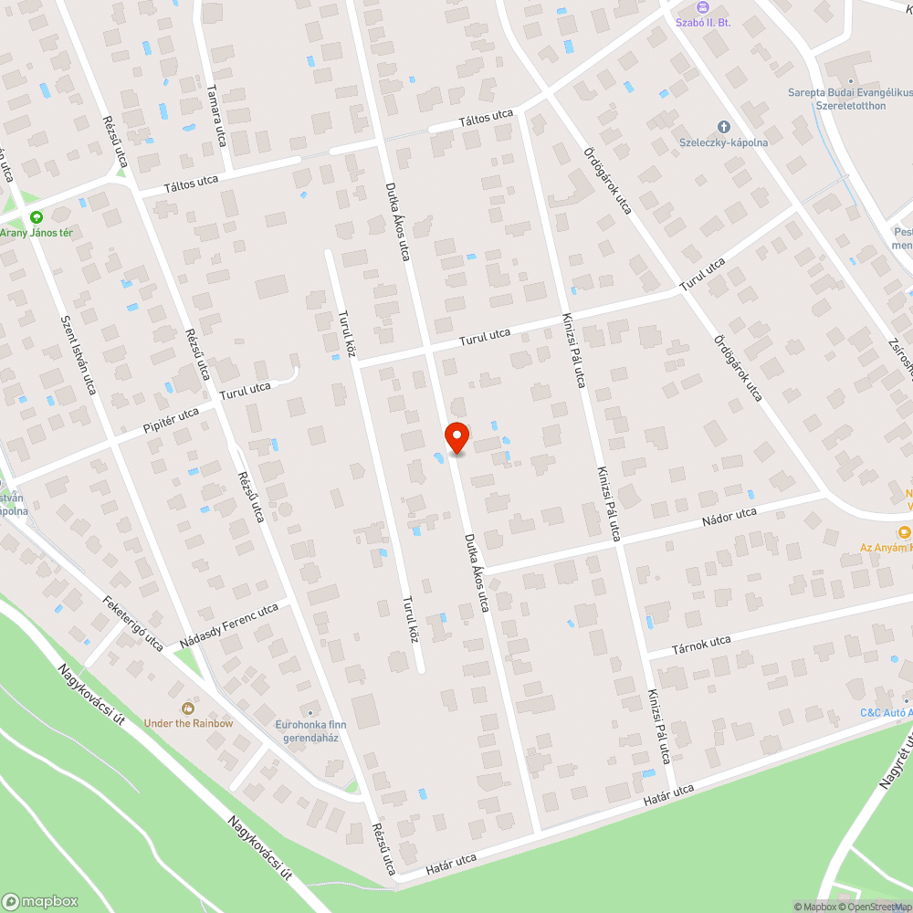 Úttesten parkolás bejelentés helye