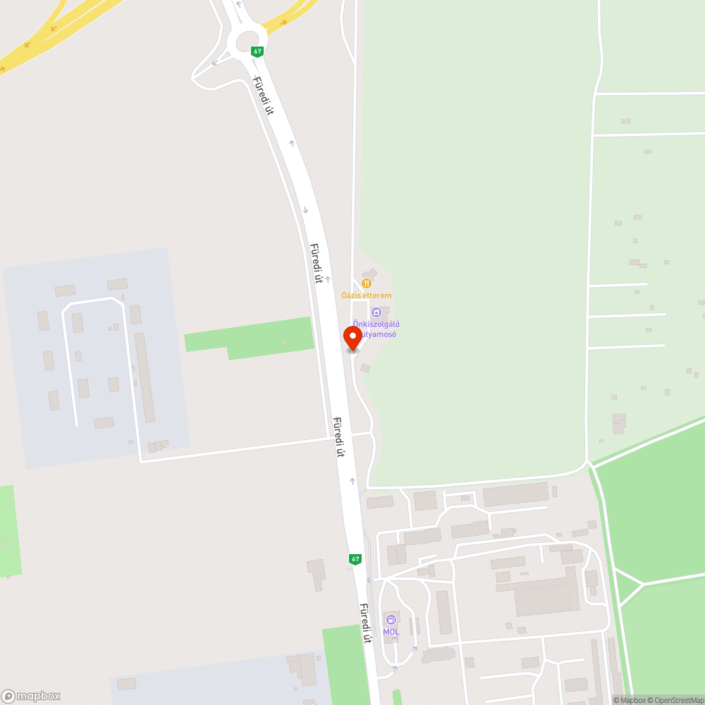 Elhagyott jármű bejelentés helye