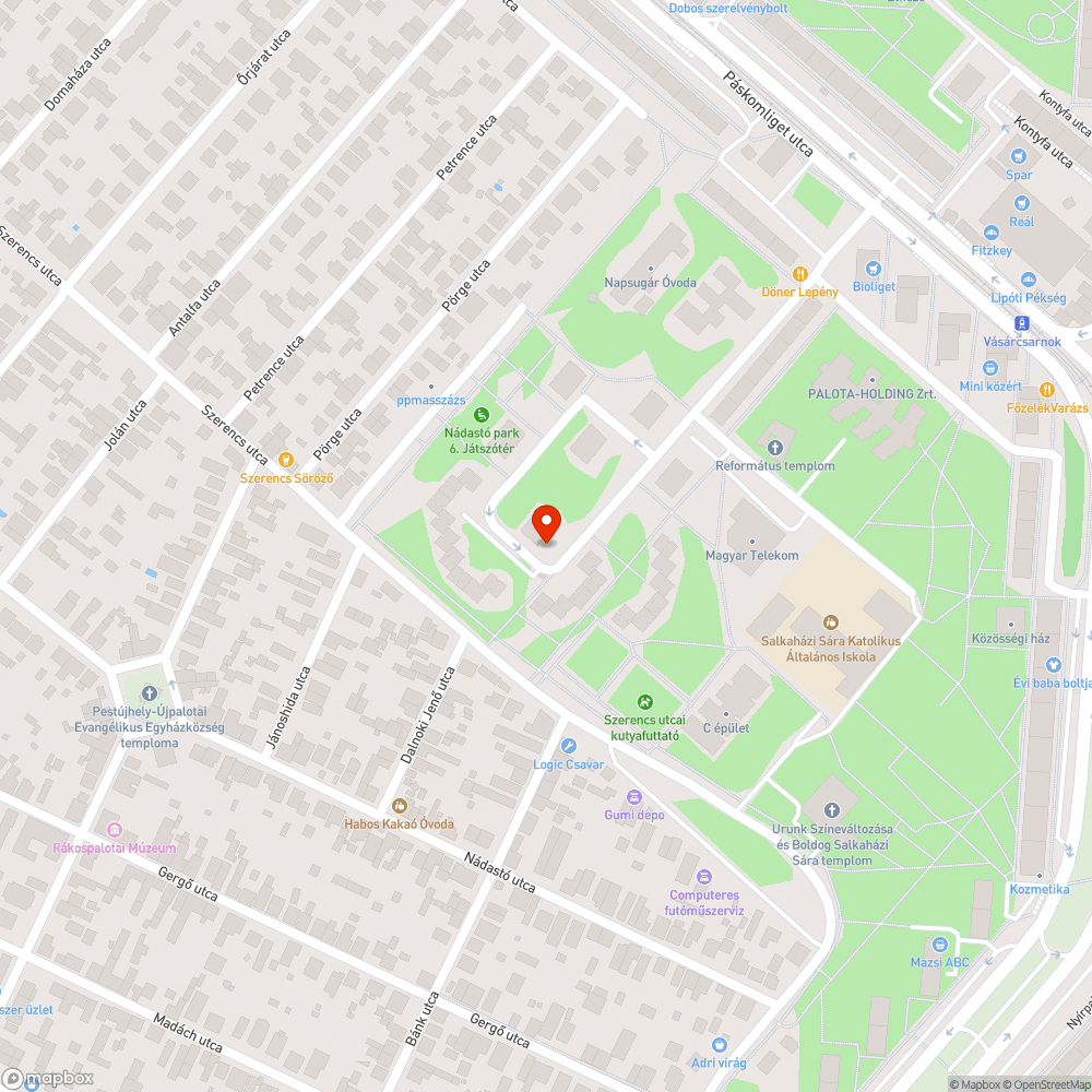 Kivágott poller bejelentés helye