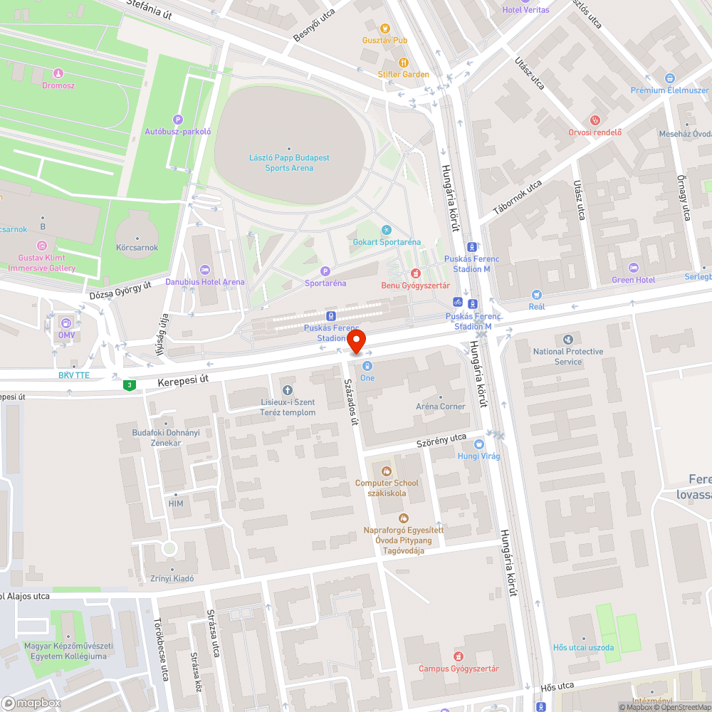 Kerülhetetlen, mély kátyúk a Kerepesin, buszvonalon bejelentés helye